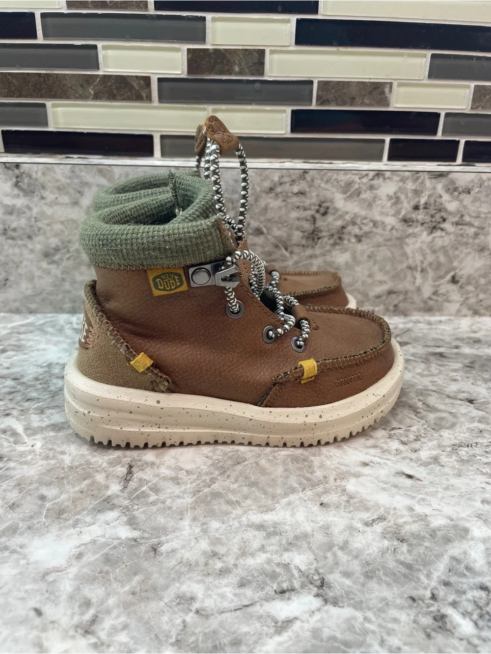 Hey Dude Bradley Toddler Boot Walnut Size TD 7